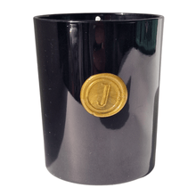 Charger l'image dans la galerie, bougie_Bougie en gobelet de verre noir laque brillant / Jeudi bougies / 180 grammes / concentration parfum 11 % / mèche 100 % coton