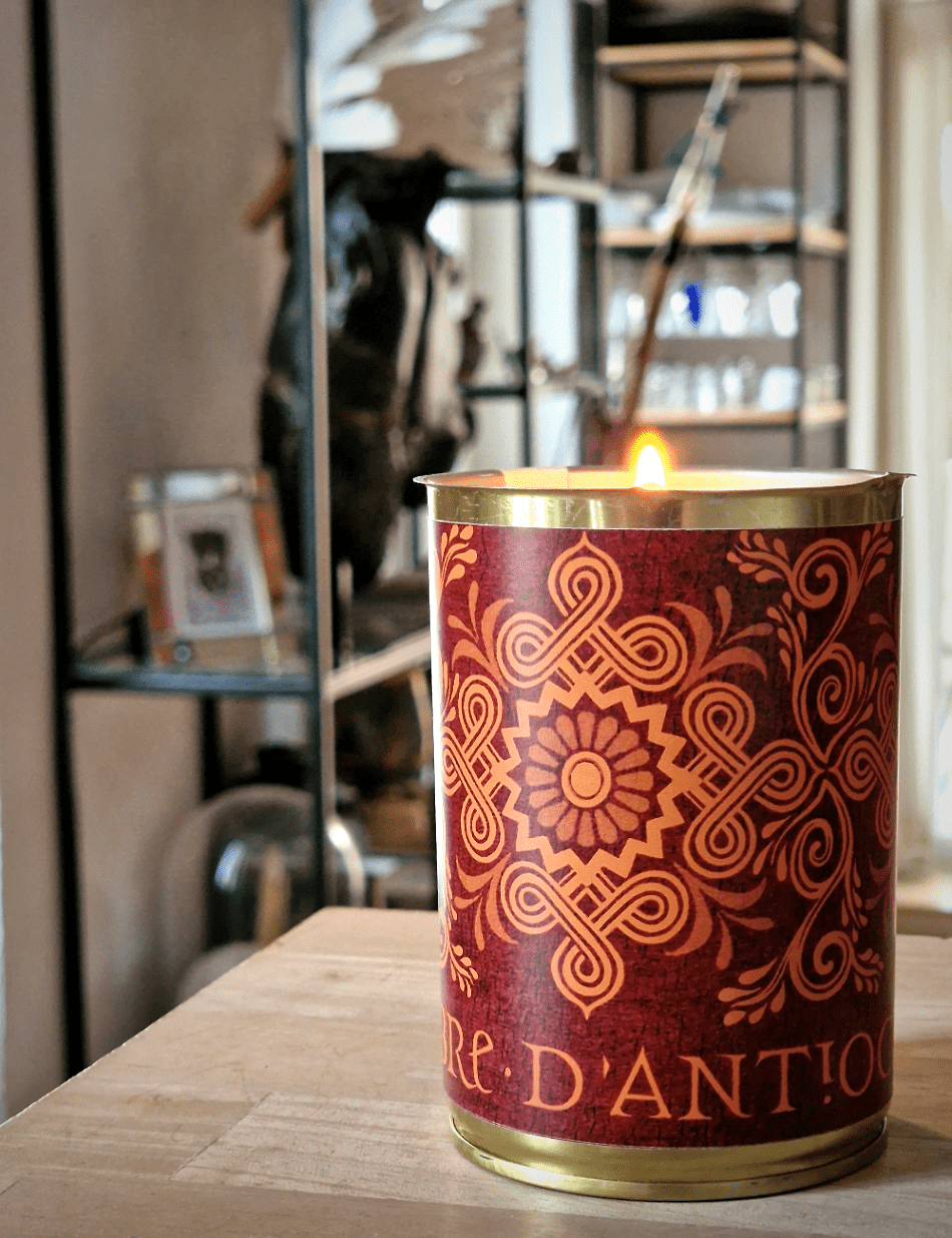 Bougie en boite de conserve, Jeudi bougies, senteur Ambre d'Antioche