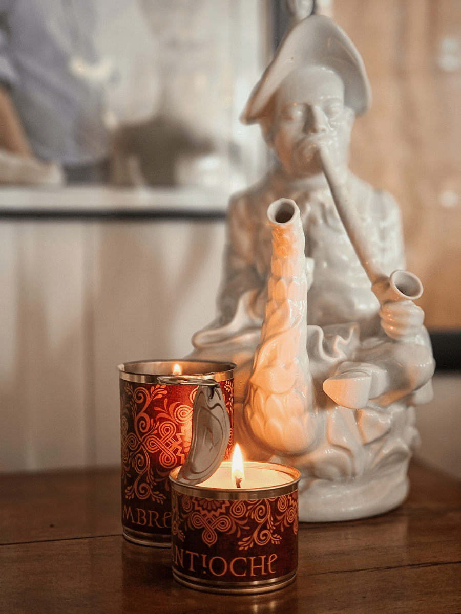 Bougie en boite de conserve, Jeudi bougies, senteur Ambre d'Antioche