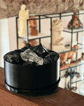 pot pourri roches volcaniques, cristal de roche et obsidienne en vente chez Jeudi bougies