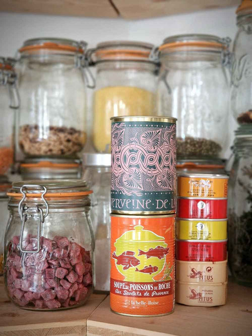 Bougie en boîte de conserve gold, verveine de Lioux