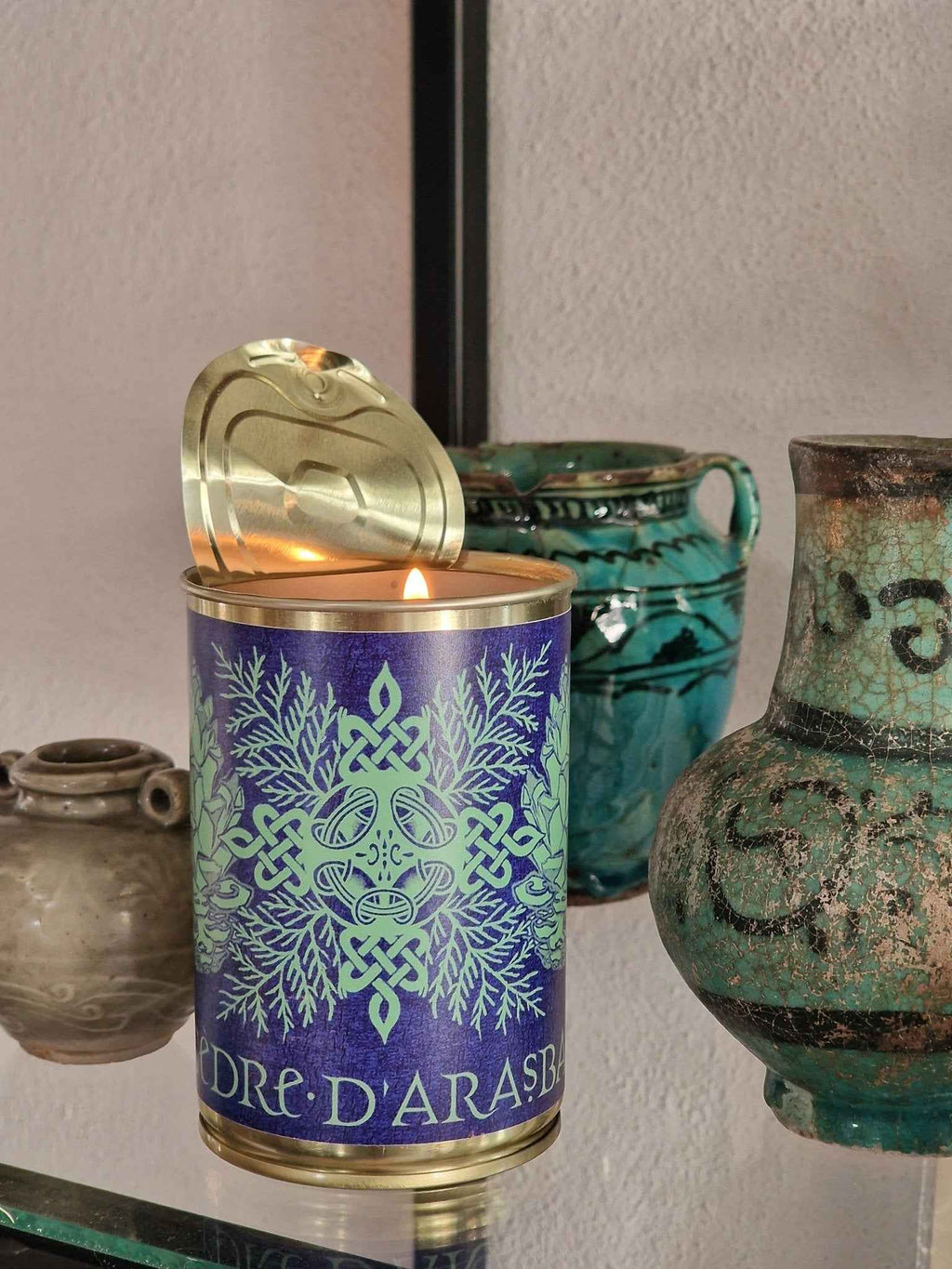 Bougie en boîte de conserve gold, Cèdre d'Arasbaran